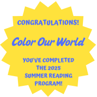 Completion of 2025 Summer Reading Club Badge